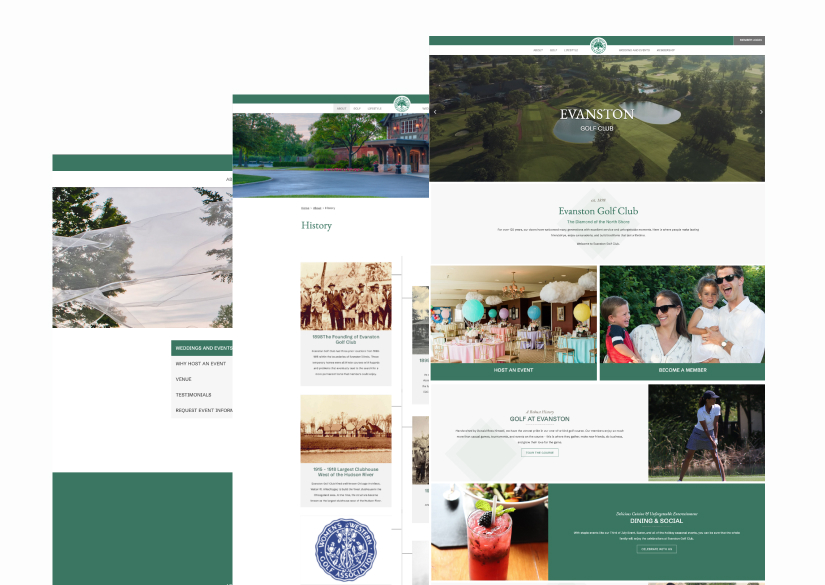 golf club website thumbnail