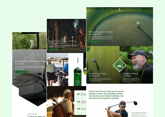 golf club website thumbnail